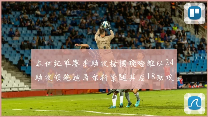 本世纪单赛季助攻榜揭晓哈维以24助攻领跑迪马尔科紧随其后18助攻